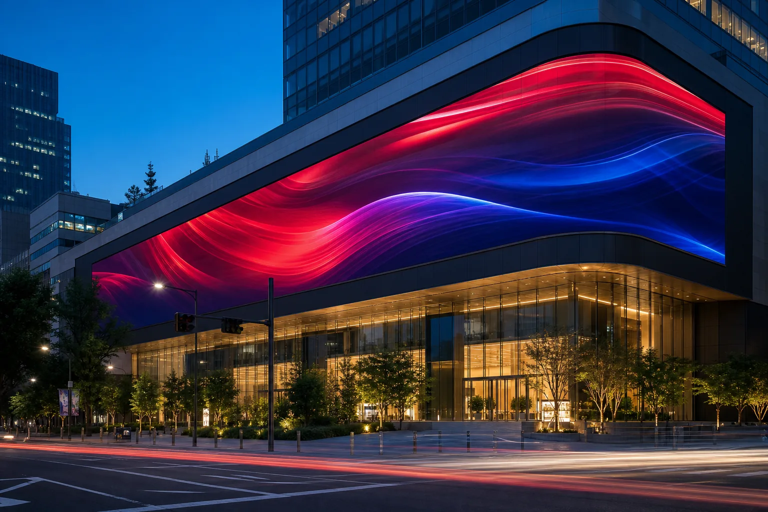 도심 상업시설 옥외 DOOH 전광판